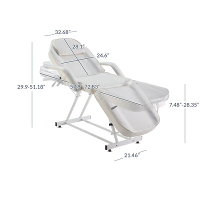 Chaise de table réglable BELLAVIE Salon Lit Spa Tatouage