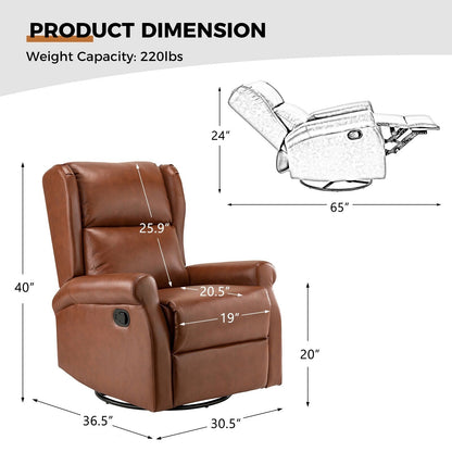 Chaise pivotante contemporaine pour chambre d'enfant Baksoho en similicuir avec base en métal par HULALA HOME