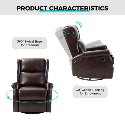 Chaise pivotante contemporaine pour chambre d'enfant Baksoho en similicuir avec base en métal par HULALA HOME