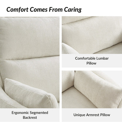 Fauteuil inclinable pivotant et électrique Barry Modern 38 pouces avec ports USB par HULALA HOME