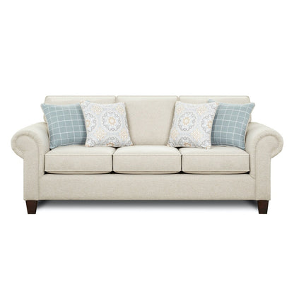 Canapé-lit traditionnel Bates Nickel gris clair Queen