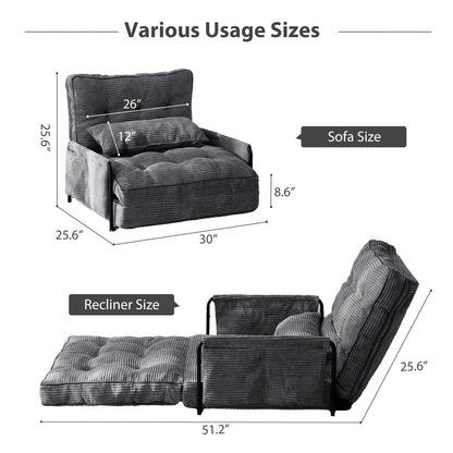 Canapé-lit poire, canapé-lit de sol - 30 x 25,6