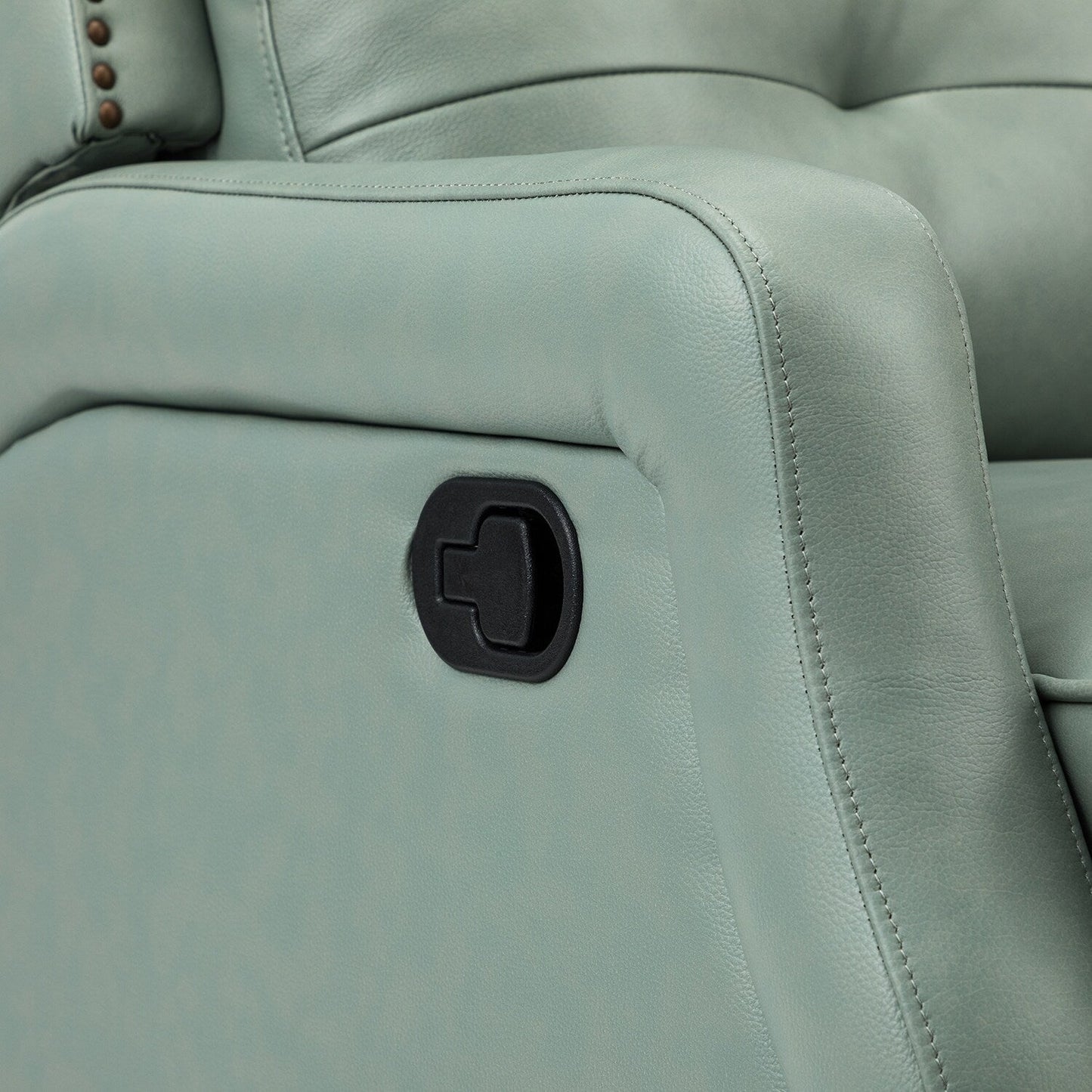 Ensemble de 2 fauteuils inclinables de salon Beatriz avec base en métal