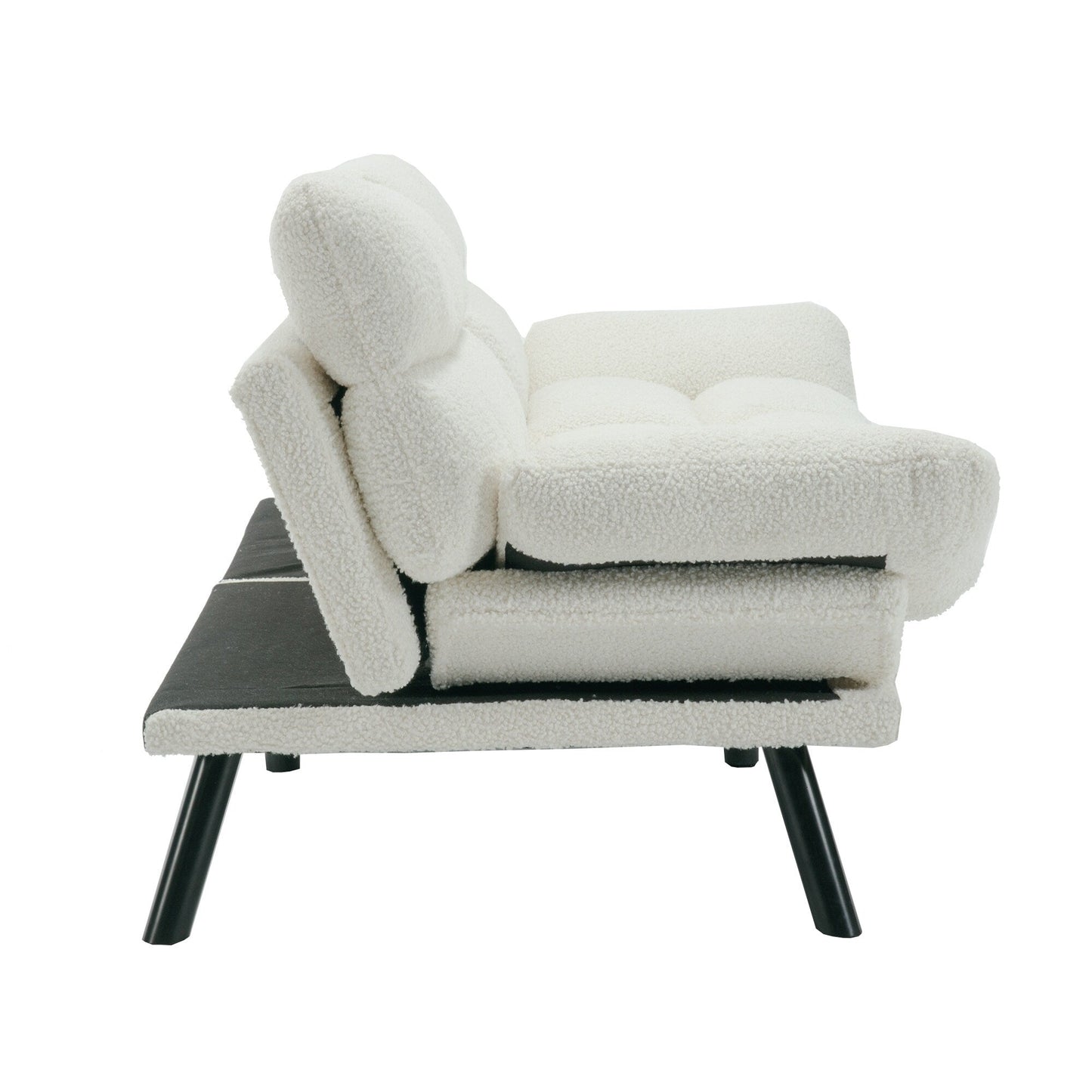 Meubles de chambre à coucher, meubles de salon, canapé avec coussin épais, canapé-lit, canapé-lit avec pieds en métal.