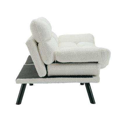 Meubles de chambre à coucher, meubles de salon, canapé avec coussin épais, canapé-lit, canapé-lit avec pieds en métal.