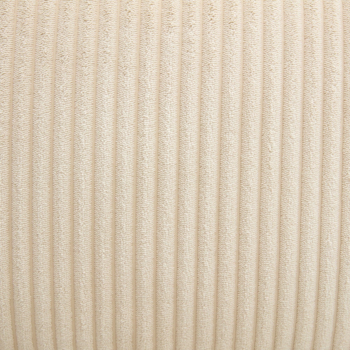 Canapé 3 places en velours côtelé beige 105 avec coussins de dossier amovibles et 5 oreillers pour le salon