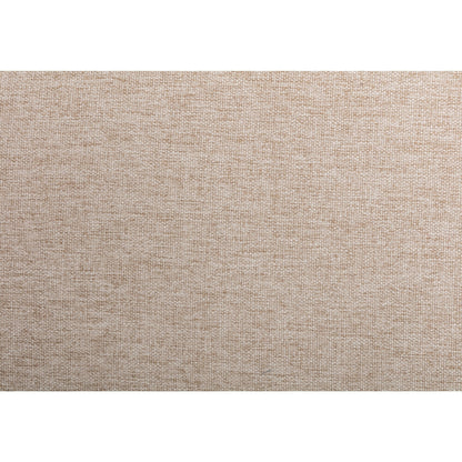 Canapé 2 places en tissu beige 74,8 pouces avec coussins amovibles et pieds en fer
