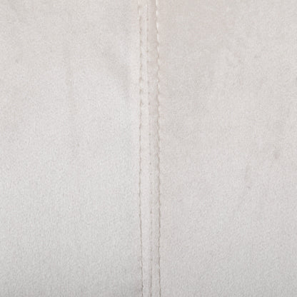 Canapé 3 places en velours beige 76,25 avec coutures en canal et pieds en métal pour le salon