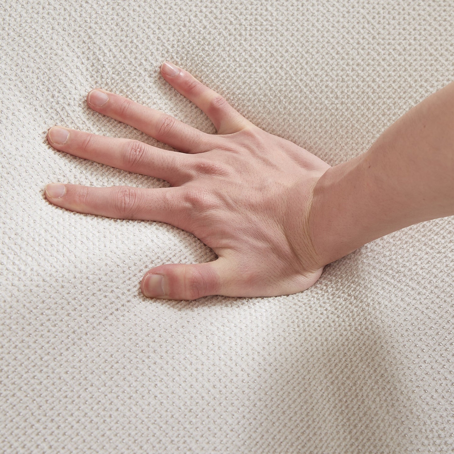 Canapé-lit convertible 3 places 2 en 1 en polyester beige 83,8 cm avec matelas pliable pour salon