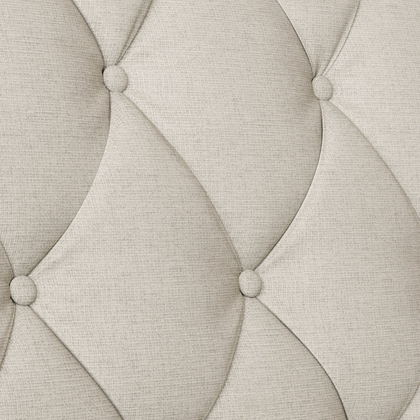 Canapé 3 places beige style Mid-Century Modern en polyester 78,75 po avec dossier capitonné et coussin confortable pour le salon