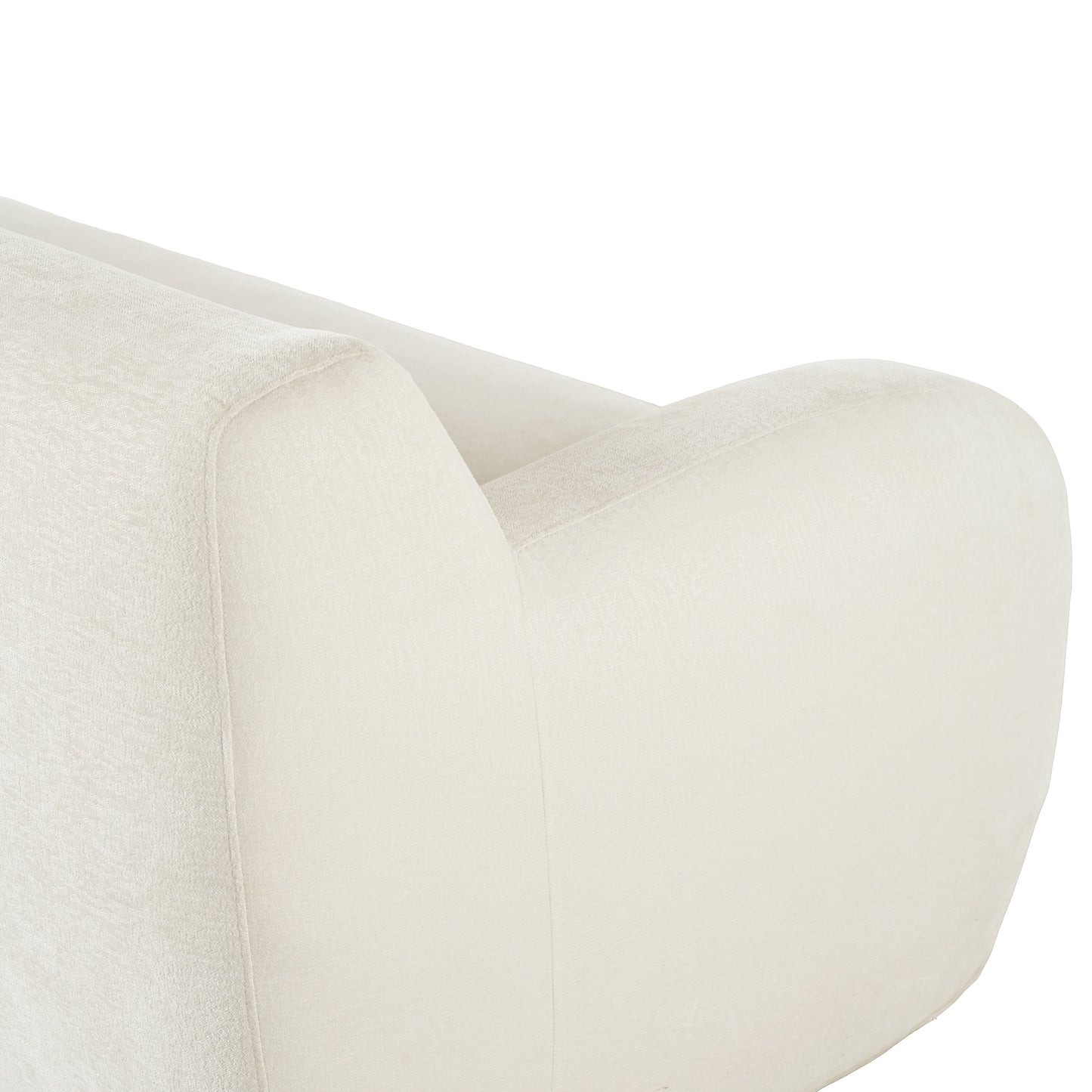 Canapé 3 places minimaliste beige avec rembourrage en mousse haute densité