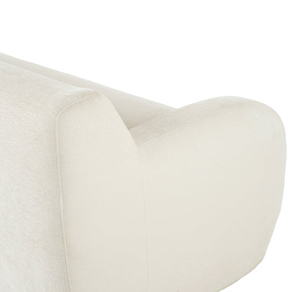 Canapé 3 places minimaliste beige avec rembourrage en mousse haute densité