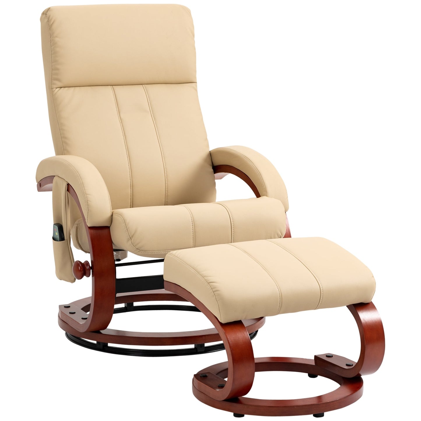 Fauteuil inclinable pivotant beige moderne 26