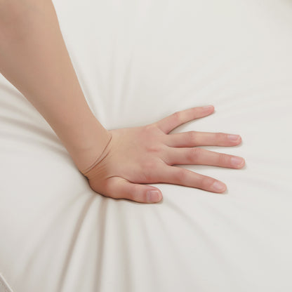 Canapé causeuse en tissu beige adapté aux animaux de compagnie avec coussin amovible