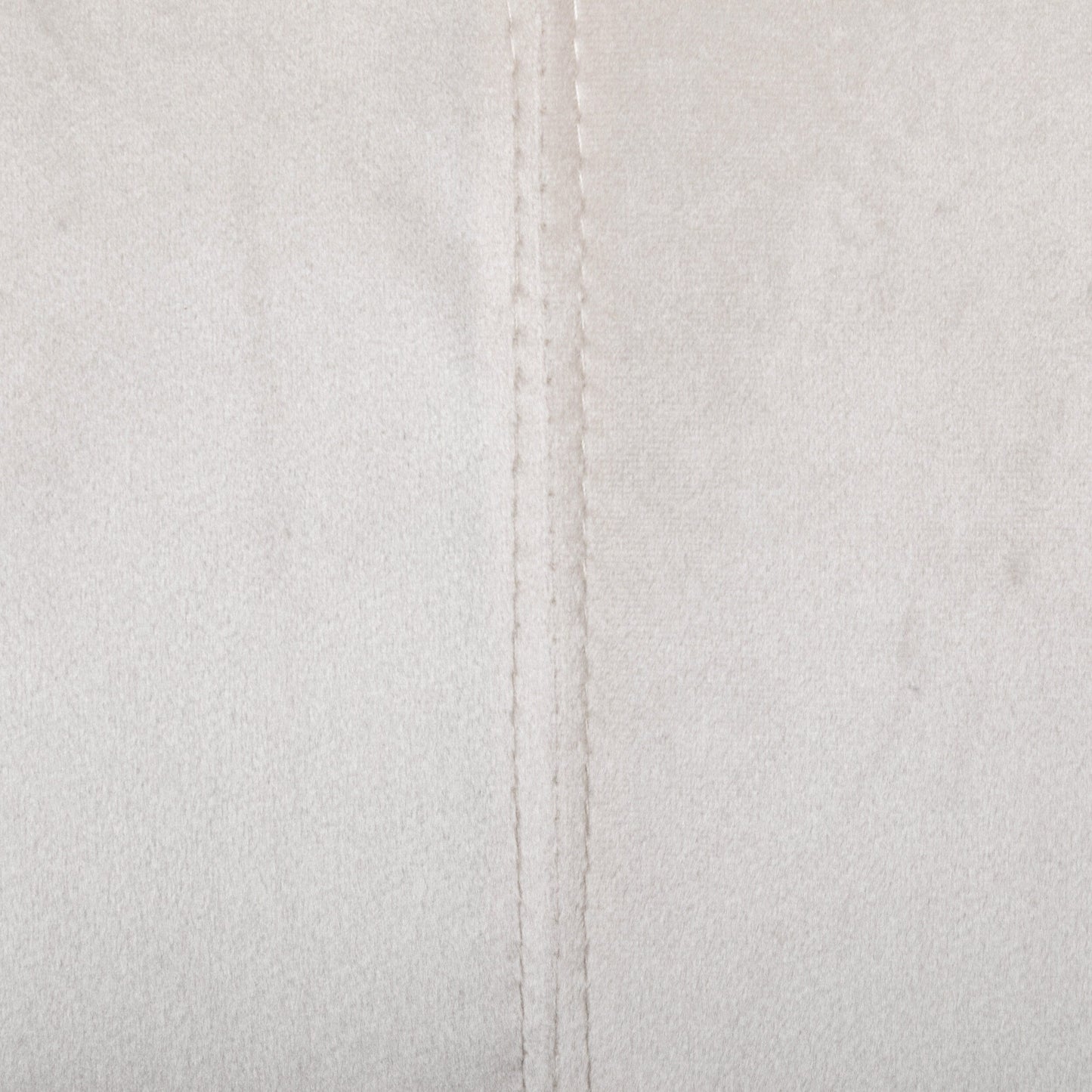 Canapé 3 places en velours beige avec surpiqûres et pieds en métal