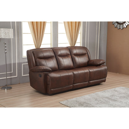 Canapé 3 places inclinable manuellement en cuir reconstitué Betsy Furniture 8006