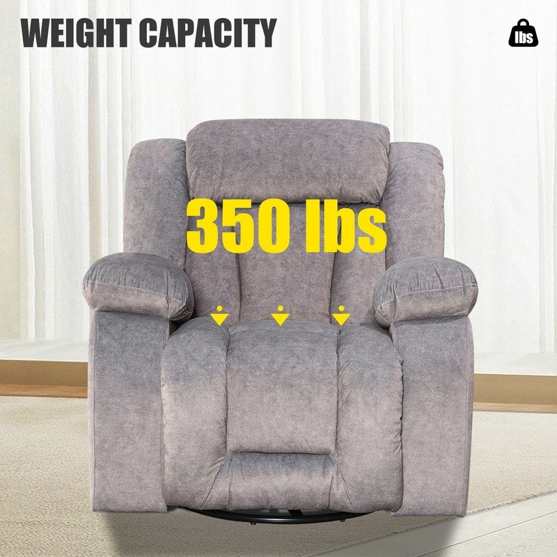 Fauteuil inclinable pivotant et rembourré