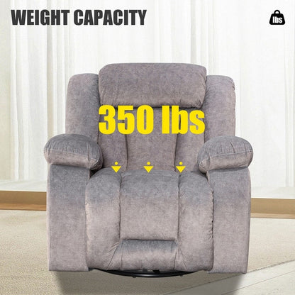 Fauteuil inclinable pivotant et rembourré