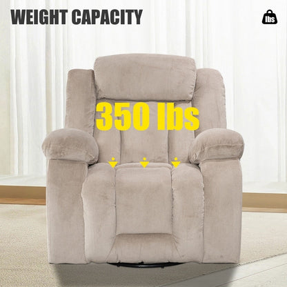 Fauteuil inclinable pivotant et rembourré