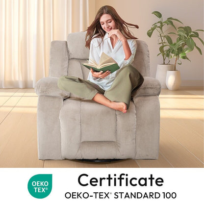 Fauteuil inclinable pivotant et rembourré