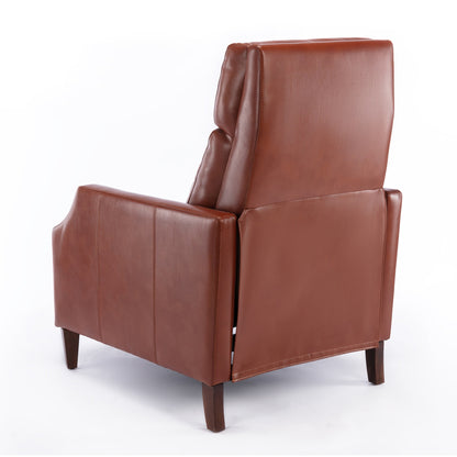 Fauteuil inclinable Biscoe Push Back - Caramel, une option d'assise élégante et confortable pour votre maison