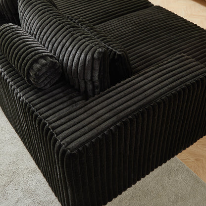 Canapé-lit sectionnel en peluche Black Cloud