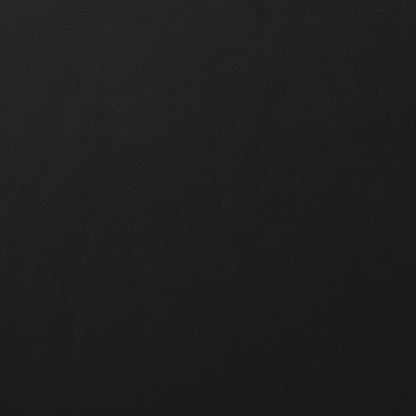 Fauteuil inclinable manuel contemporain noir avec porte-gobelets en acier, cuir synthétique moelleux et inclinaison réglable