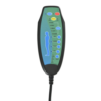 Fauteuil inclinable manuel noir avec massage, chauffage et design portable