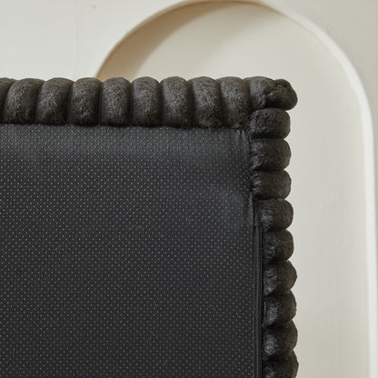 Canapé-lit sectionnel moderne noir 87 Cloud Plush avec coussins pour salon