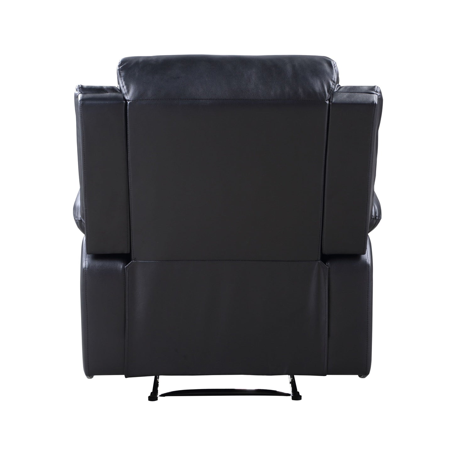 Fauteuil inclinable électrique en cuir synthétique noir
