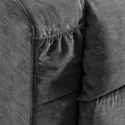 Fauteuil inclinable électrique bleu avec chauffage, massage, port USB et télécommande