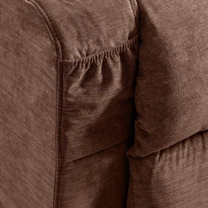 Fauteuil inclinable électrique bleu avec chauffage, massage et ports USB