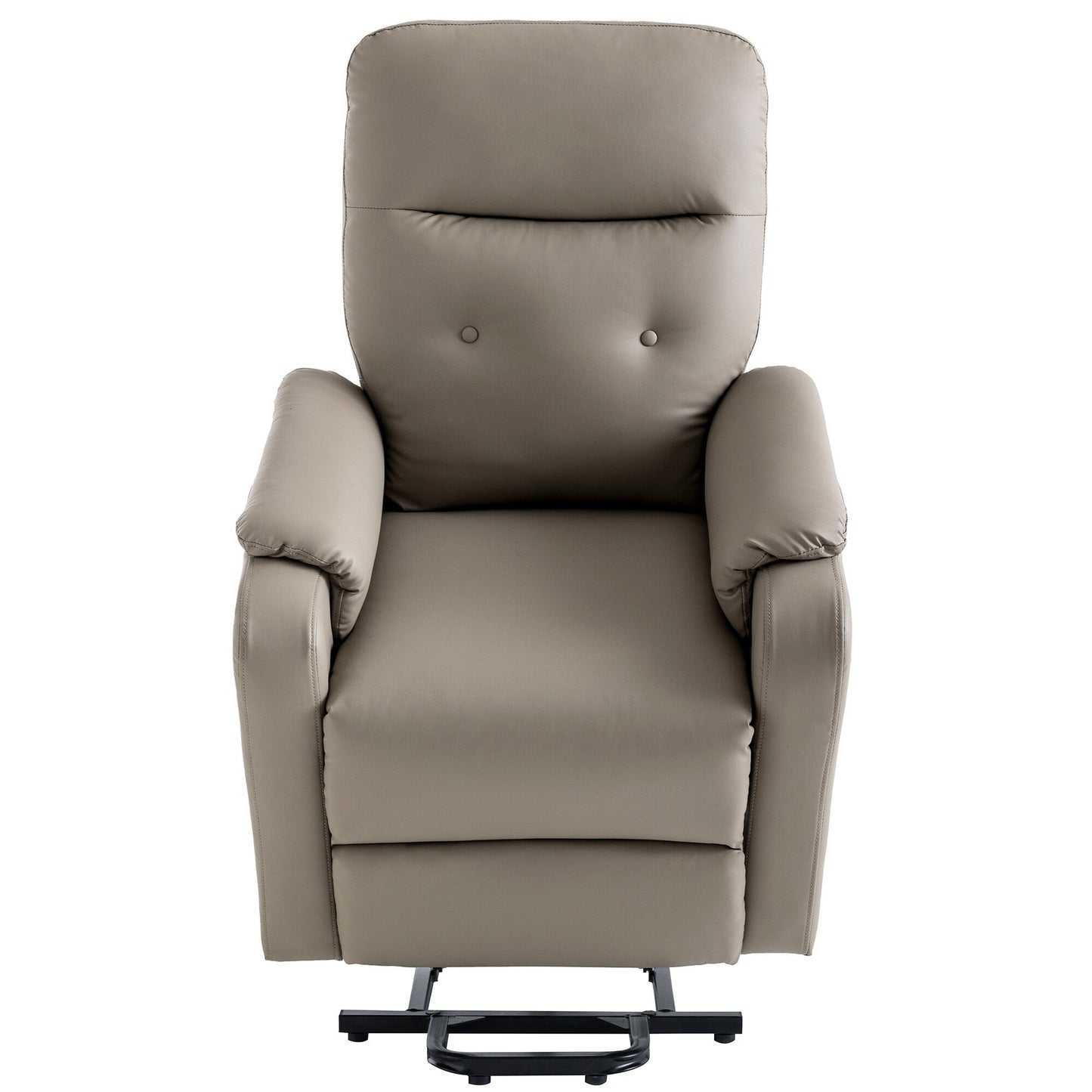 Fauteuil inclinable électrique bleu avec massage, chauffage et poche latérale