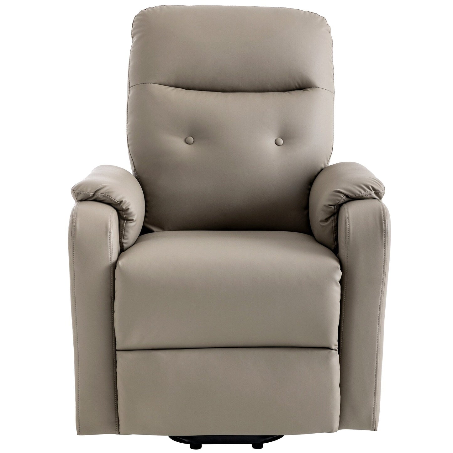 Fauteuil inclinable électrique bleu avec massage, chauffage et poche latérale