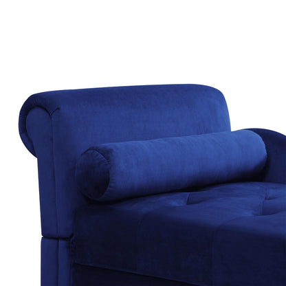 Chaise longue de salon en tissu BlueFluffy