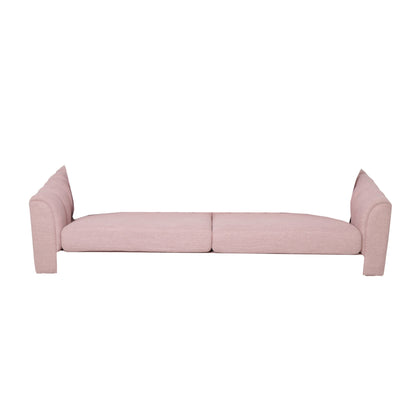 Canapé 3 places Blush Modern 84,5 avec pieds en bois et coussins pour le salon