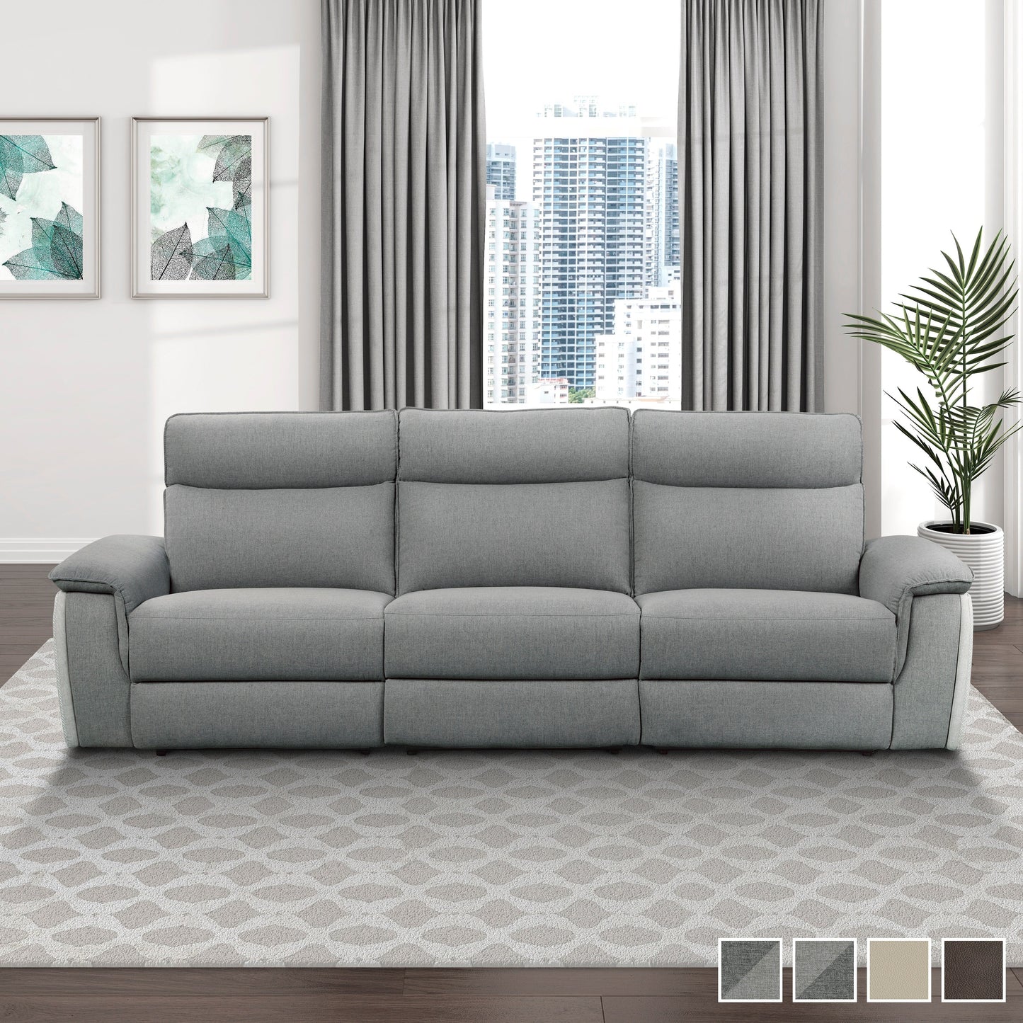 Canapé inclinable double électrique Blythe