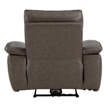 Fauteuil inclinable électrique Blythe en cuir assorti