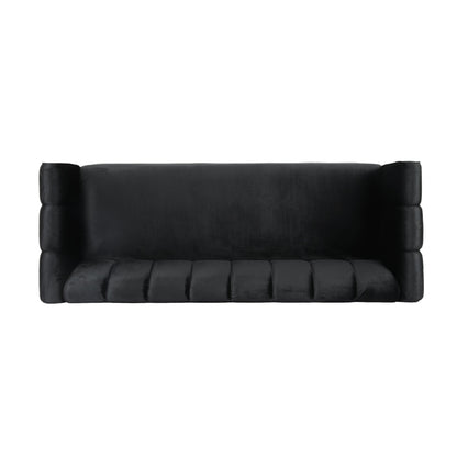 Canapé 3 places en velours moderne Bobran par Christopher Knight Home - 30,00 P x 83,25 L x 30,25 H