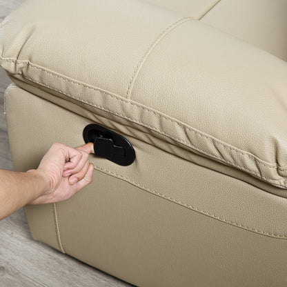 Fauteuil inclinable en cuir reconstitué