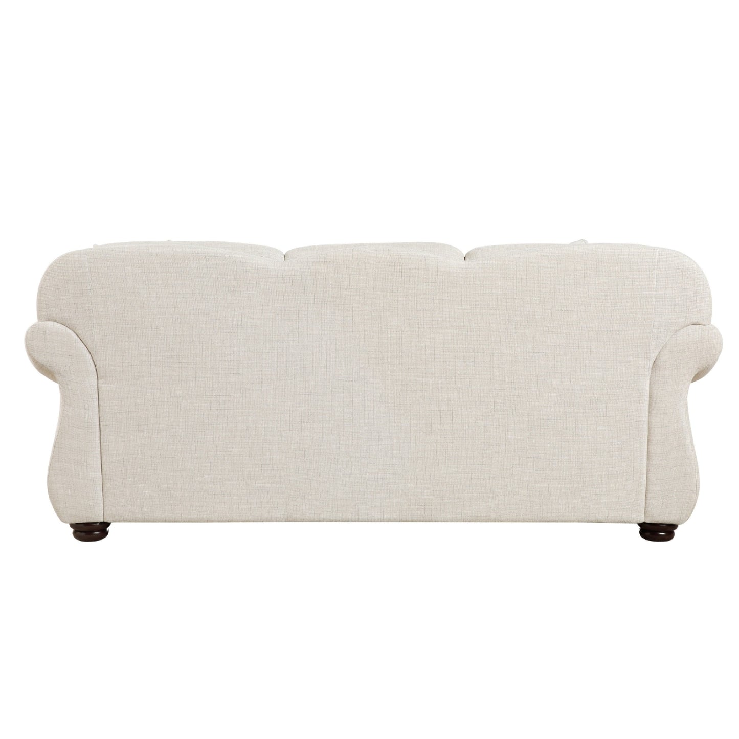 Canapé Boro avec 4 coussins décoratifs, 85 pouces, tissu beige moelleux