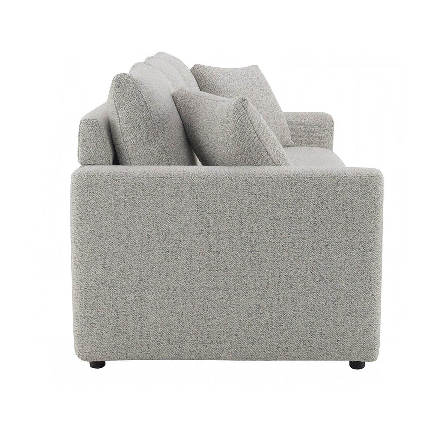Canapé-lit gigogne en tissu bouclé gris