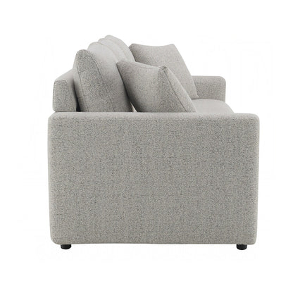 Canapé-lit gigogne en tissu bouclé gris