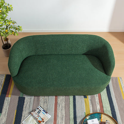 Causeuse 2 places rembourrée KINWELL Boucle avec oreillers