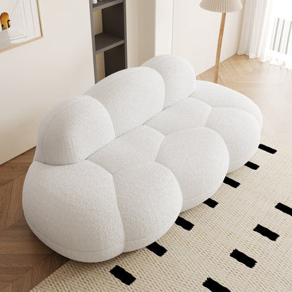Canapé Cloud rembourré Boucle, canapé de sol moderne sans cadre