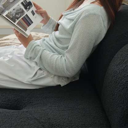 Canapé Cloud rembourré Boucle, canapé de sol moderne sans cadre