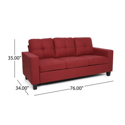 Canapé trois places Bowden en polyester par Christopher Knight Home