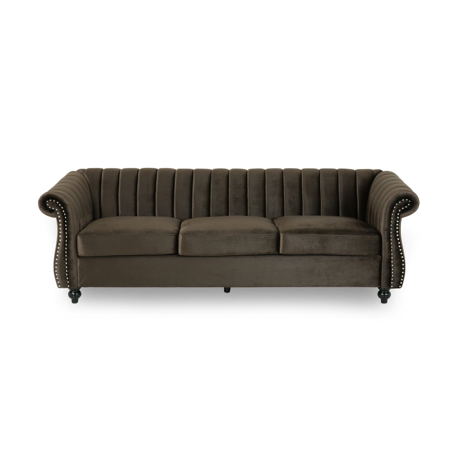 Canapé Bowie Glam en velours par Christopher Knight Home