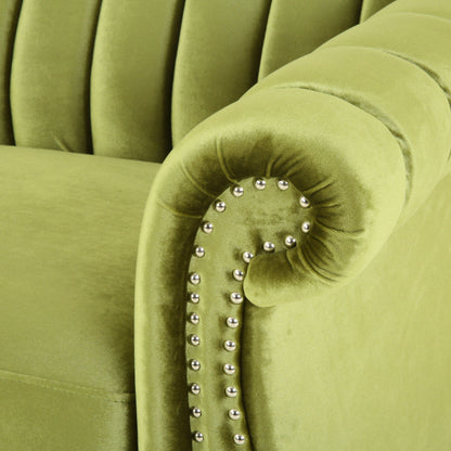 Canapé Bowie Glam en velours par Christopher Knight Home