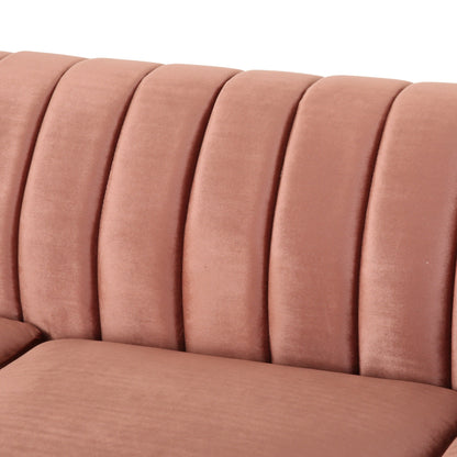 Canapé Bowie Glam en velours par Christopher Knight Home